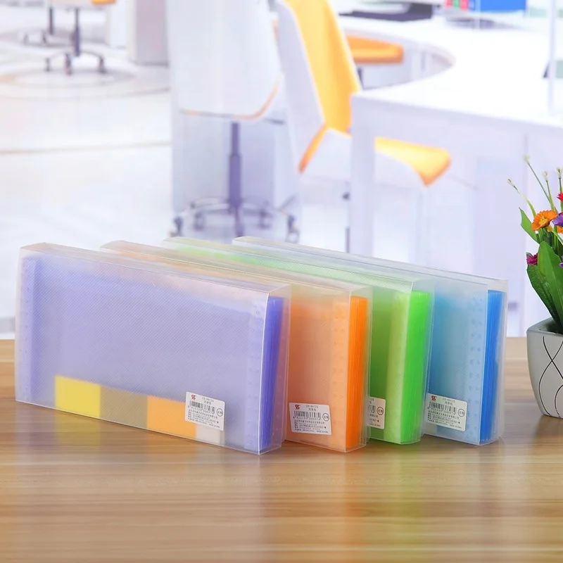 
Wallet Foldable Paper Expending A5 Plastic with Button Expanding File Folder 