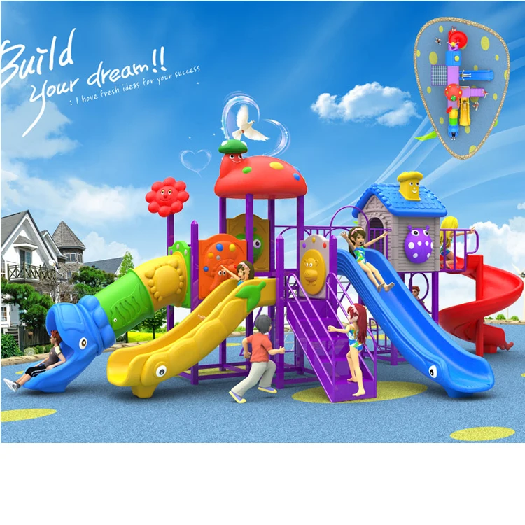 hot sale playground 3 in 1 combine with swing and basketball plastic baby slide for baby