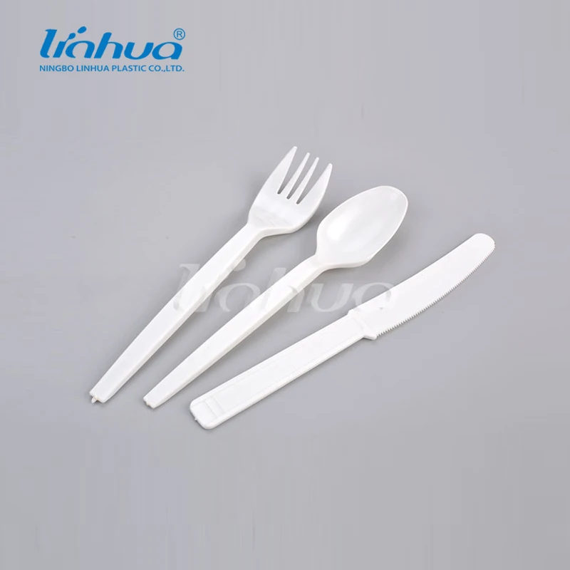 
Pla knife and fork spoon compostable reusable cutlery set 