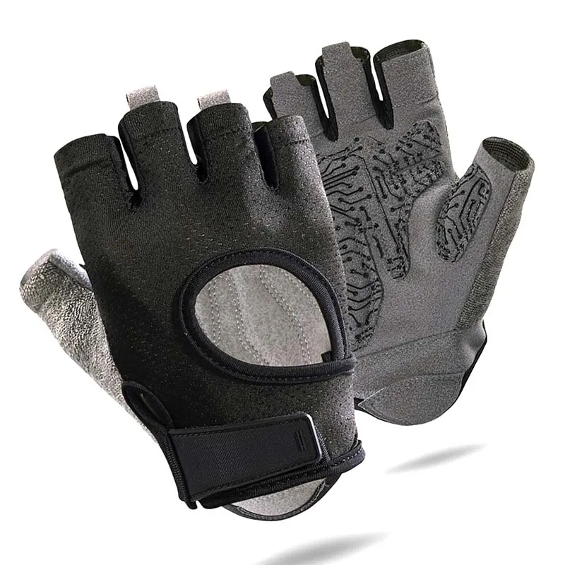 Deporte Levantamiento de pesas Gimnasio Guantes de fitness Hecho en China Medio dedosport glove gym  gym gloves weight lifting