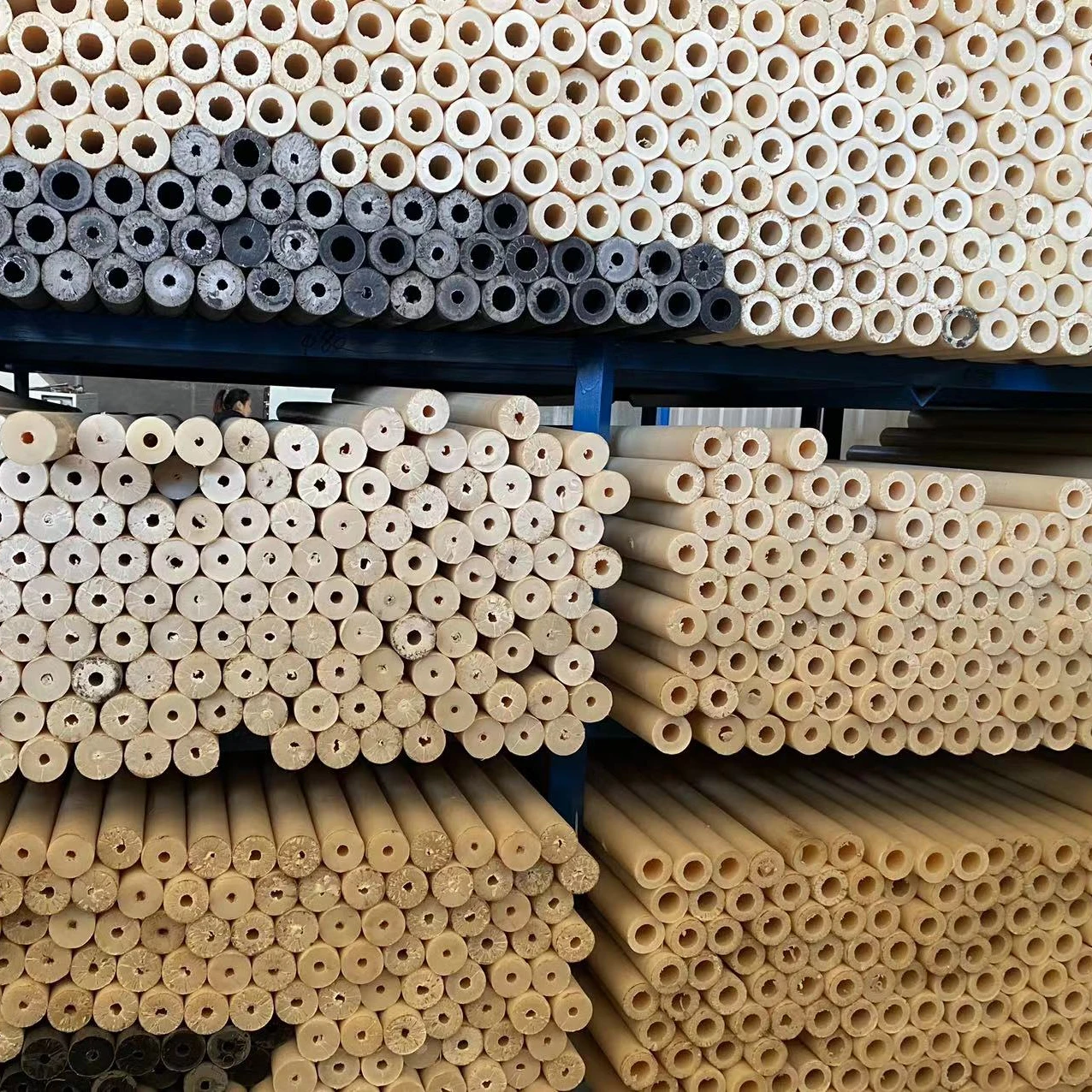 OEM Custom Plastic Nylon POM UHMWPE PTFE shaft Bearing Sleeves pom bushing