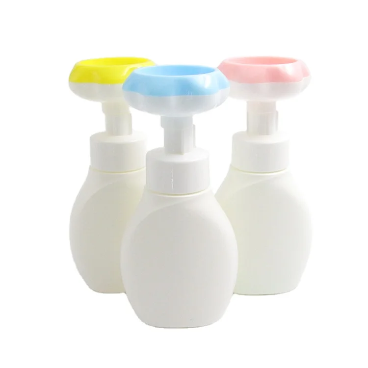 Flower Foam Pump 43mm with 300ml PE soap bottle