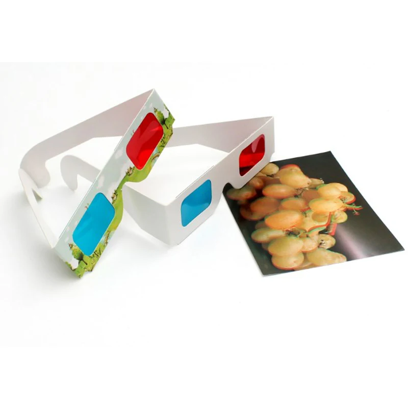 Paper Spectrum Separated Chromadepth 3d Glasses Watching Movie Cardboard glasses