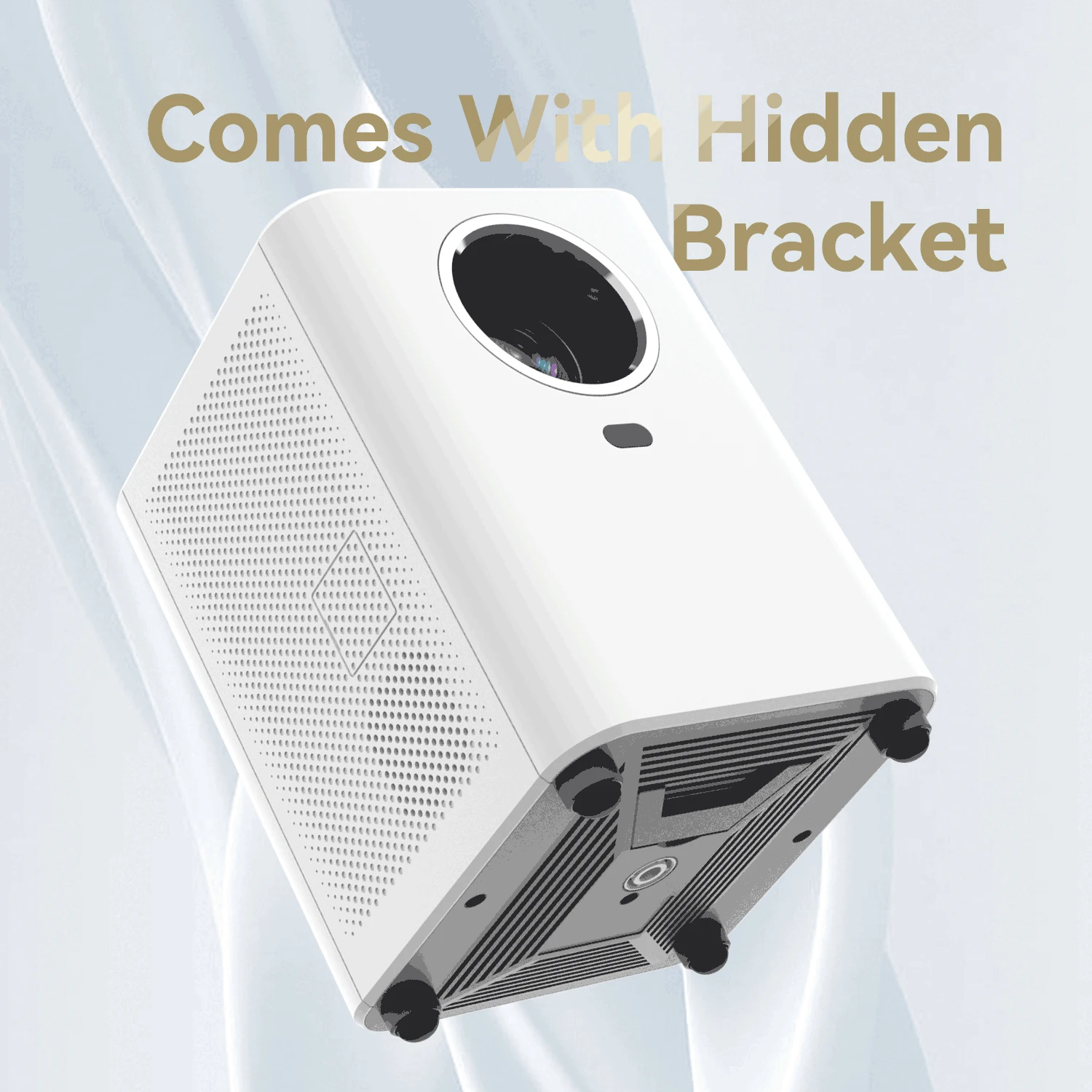 FOURTRY MH01 NEW 1080P Beamer - Android9 Smart Digital Keystone 50 degrees Super Powerful 10W Dual Speaker Home Cinema Projector