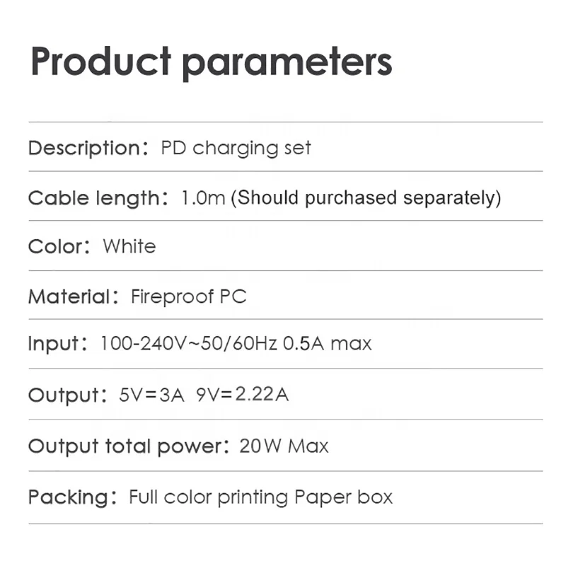 US EU 20w Fast Charging Power adapter Supplier Wall Charger Usb C 20w Power Adapter For Iphone Charger