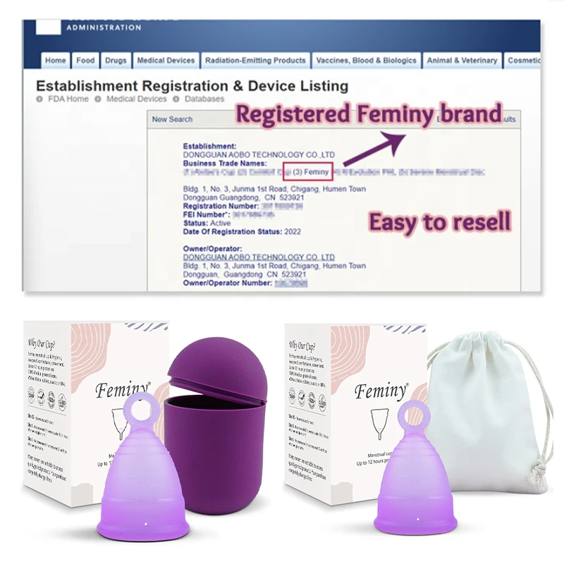 Wholesale Price Medical Silicone Menstruation Products Soft Silicone Period Cups