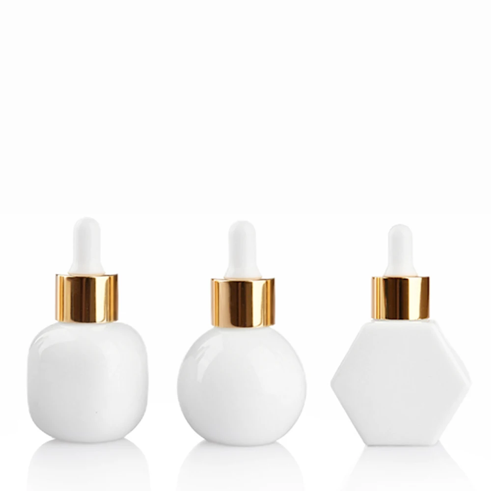 Unique cute 30ml 1oz dropper glass bottles