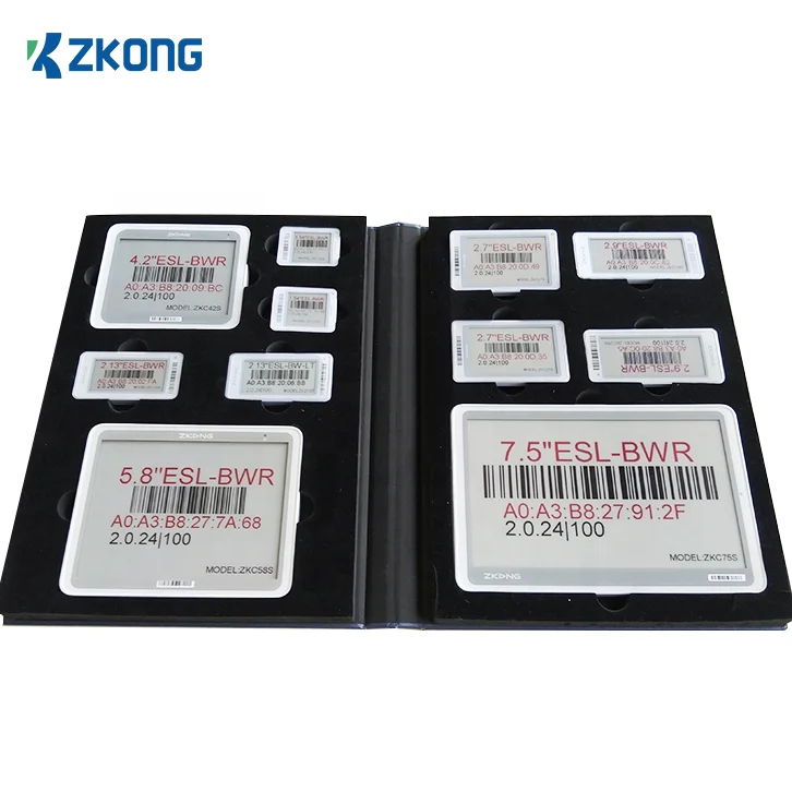 Zkong Supermarket Wireless 2.4G Nfc Electronic Digital Price Shelf Label Tag Esl Demo Kit System
