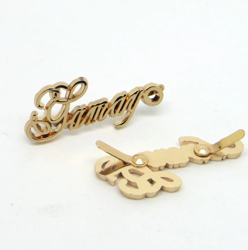 
Custom Metal Plate Gold Plating Nameplate for Furniture Bags Label Tags Nametag 