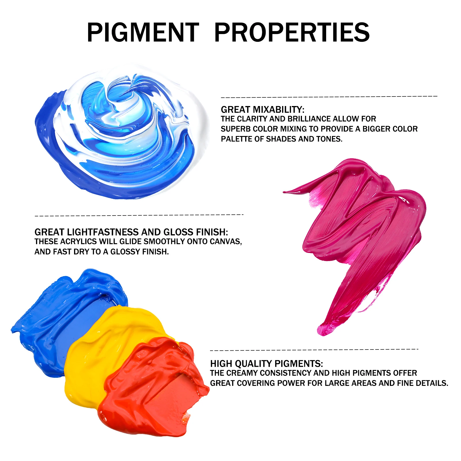 Artecho New Sap Green Color 500ml Acrylic Paint high quality artist paint non-toxic art supply