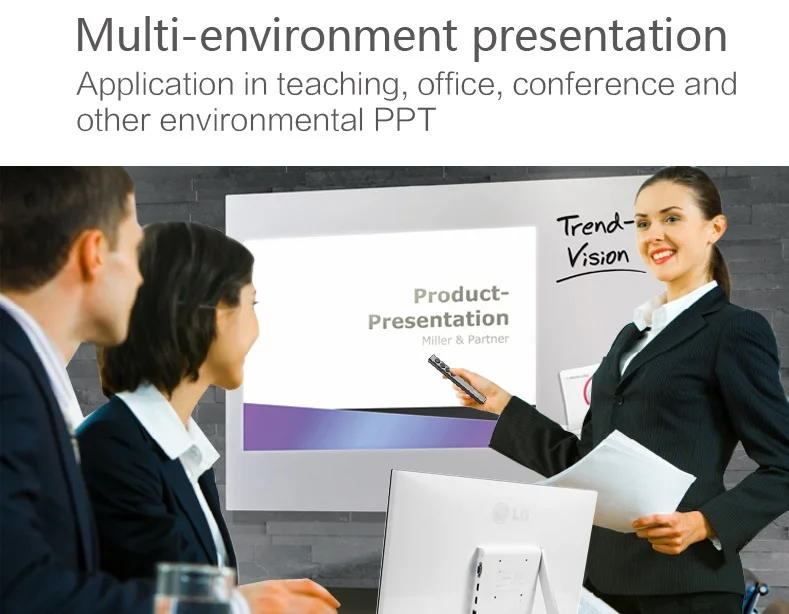 RF 2.4 GHz <1mW Powerpoint Presentation Remote Control Red Laser Pointer N35