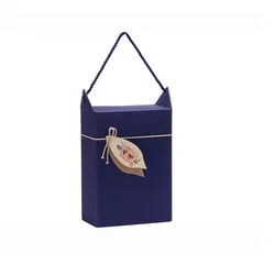 Wholesale high quality custom tea folding corrugated packaging box with rope