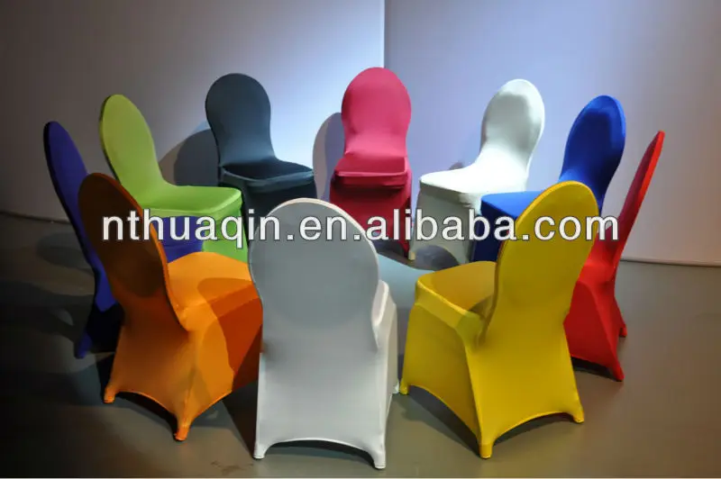 Hot sale luxury spandex banquet chair cover stretch chair covers for wedding outdoor party decoration