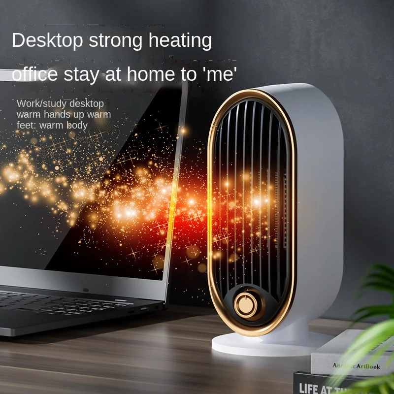220V PTC Portable Electric Heater Fan Cartoon Mini Radiator Winter Warmer Travel Gift USB Charge
