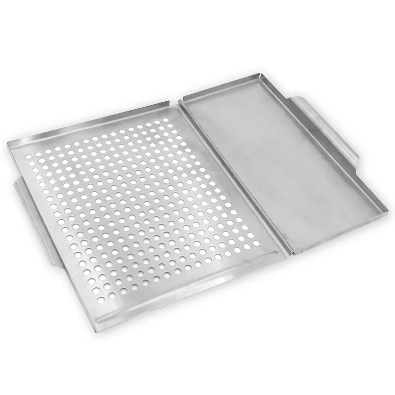 New Product Cooking Tools Outdoor BBQ Saver Tray Stainless Steel Grill Tray