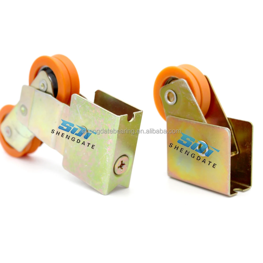 Ventanas L20 L25 L5000 Aluminum Nylon Roller Wheels Ugrooved Window and Door L5000 Nylon Roller Bearing with Plastic Housing