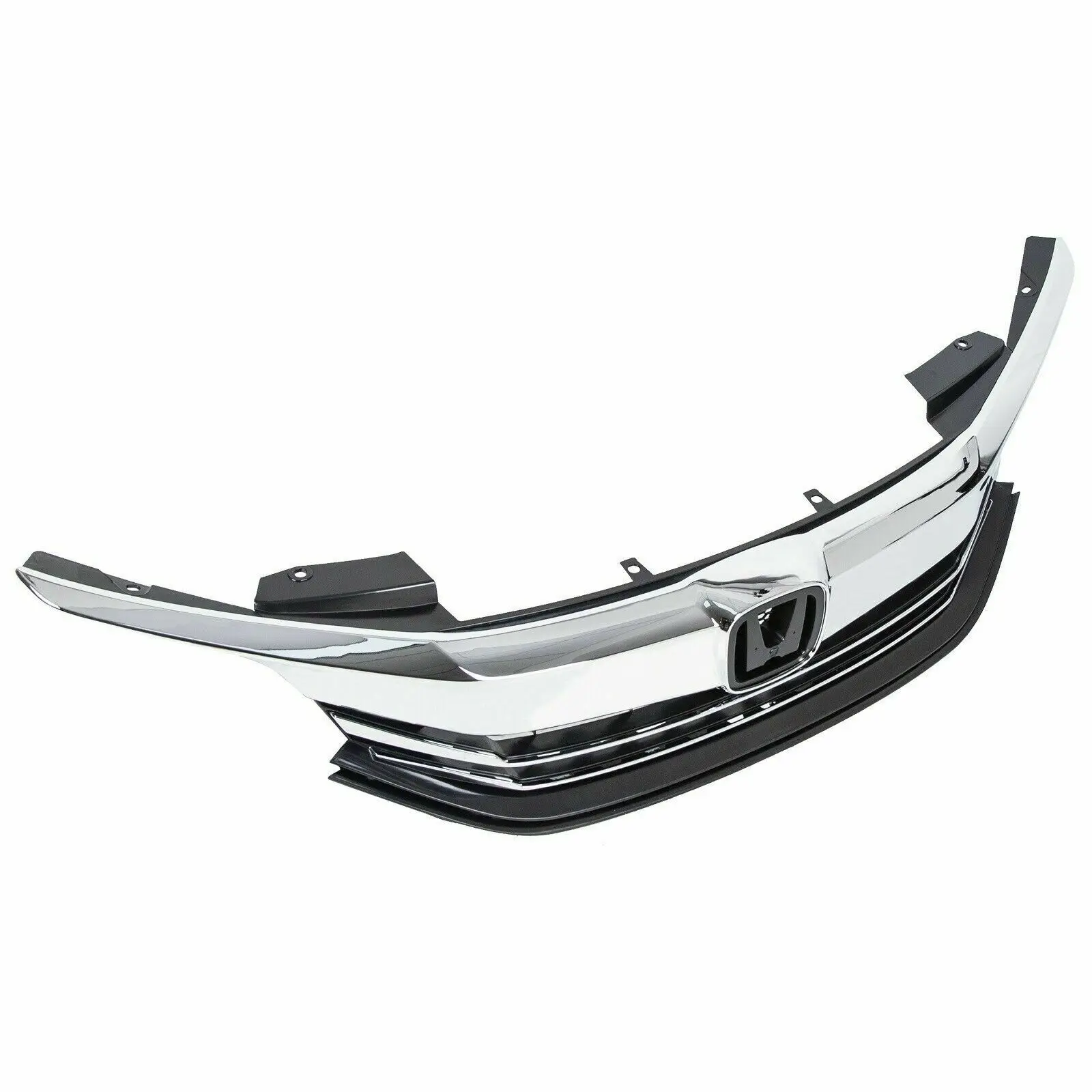 For 16-17 Honda Accord Sedan 4D ABS Front Grille Upper Hood Grille Assy Chrome