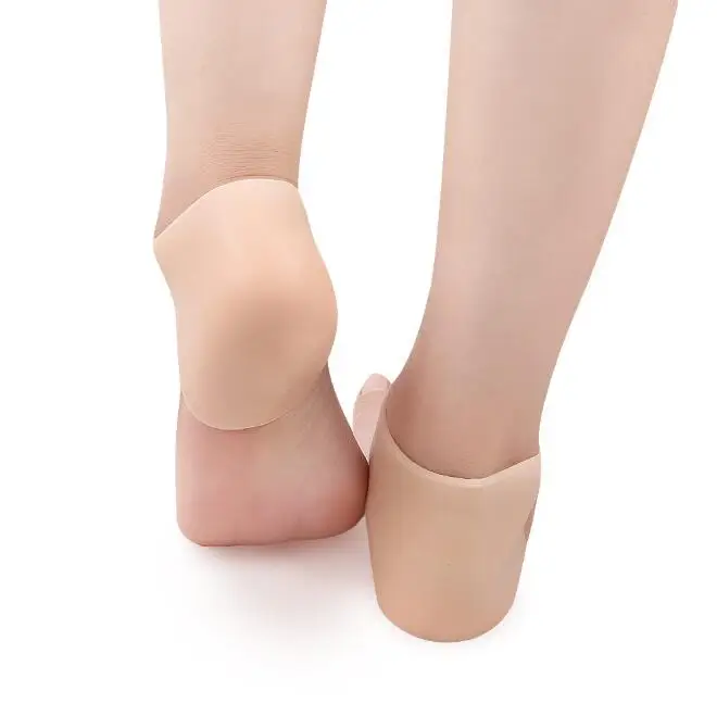 F0150 Hot High Quality Eco-friendly Silicon Heel Protector Anti-slip Maintenance Gel Foot Cushion Heel Skin Moisturizing Socks
