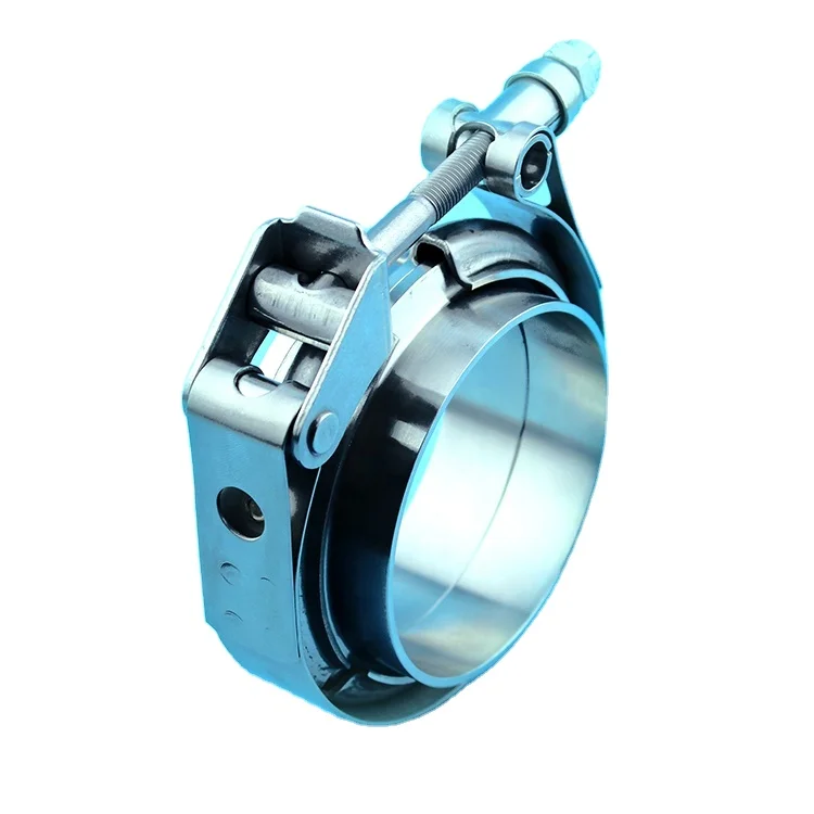 V-образный Болтовой зажим из нержавеющей стали с 2 шт. наружными фланцами для Turbo выхлопных труб заводской