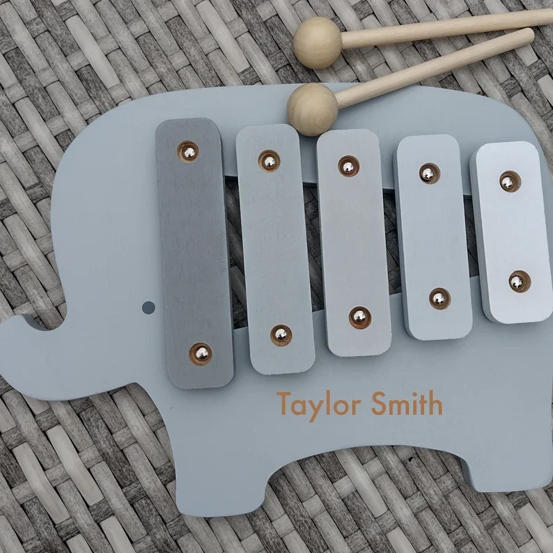 Eco friendly Wooden instruments Teddy Xylophone toy for children Music instrumets for children