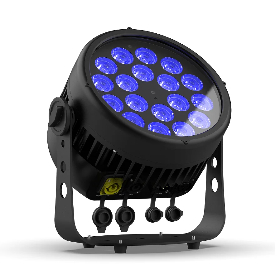 IP65 Stage Par Light 18x10W RGBW 4-in-1 LED Waterproof Par Can Wireless DMX Outdoor Par lighting for Wedding DJ Club Party