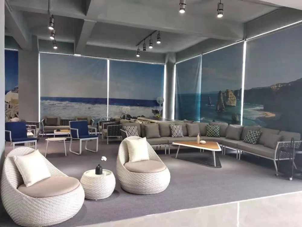 
New Design Garden High Quality Sofa Sets. Garden Sectional Sofa And Wood Table. 