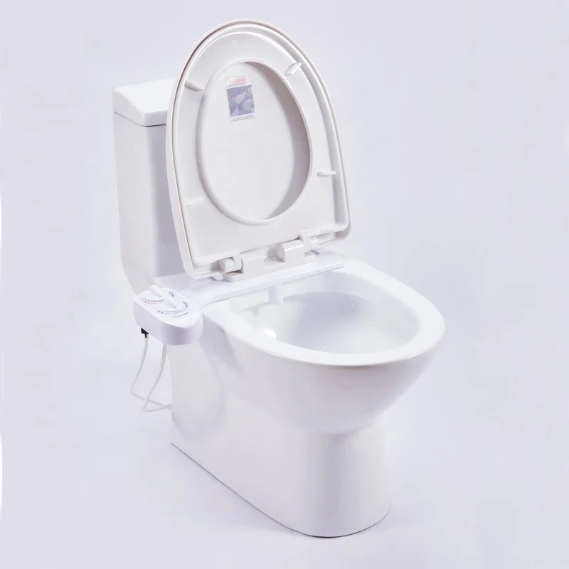 Non Electric Wash Cleaning Intelligent PP White Toilet Bidet Seat Intelligent Washer Toilet Seats