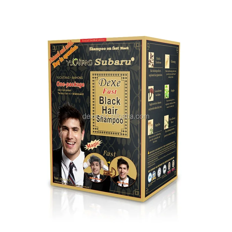 Most hot selling in Pakistan Subaru black hair shampoo 200ml and 100ml