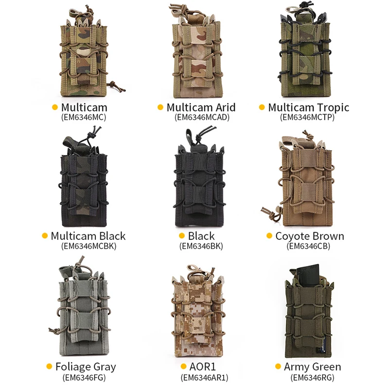 Emersongear 500D Cordura нейлоновый мешочек Mag Multicam двухслойный Тактический магазин передач для 5 56 или 7 62 и Pis *