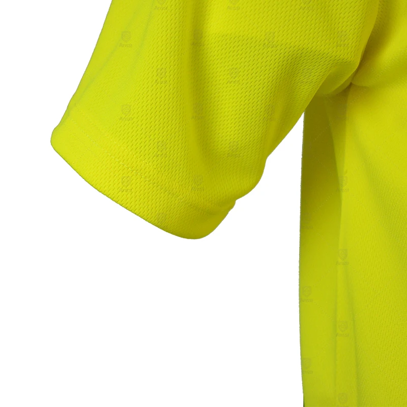 Флуоресцентные желтые рубашки поло Hi vis Униформа недорогая футболка с логотипом на заказ двухцветная Рабочая Рубашка коротким рукавом