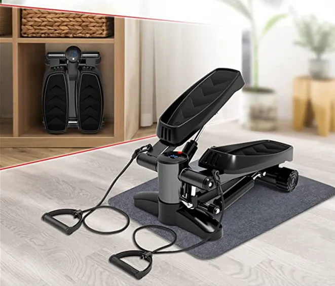 Aerobic Fitness Exercise Step Yoga Stair Elliptical Mini Twist Stepper Walking Machine With Mini Stepper with Bands