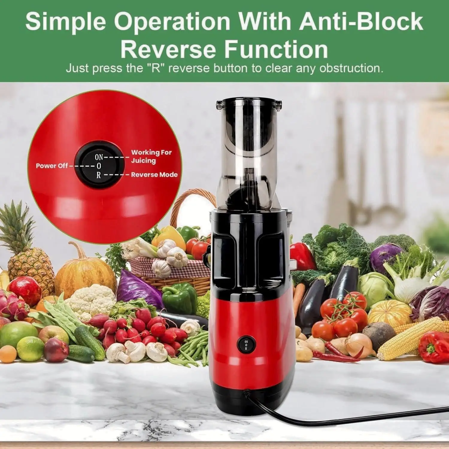 Professional Cold Press Commercial Electric Big Mouth Orange Citrus Fruit Vegetable Slow blender Juicer  Extractor Machine