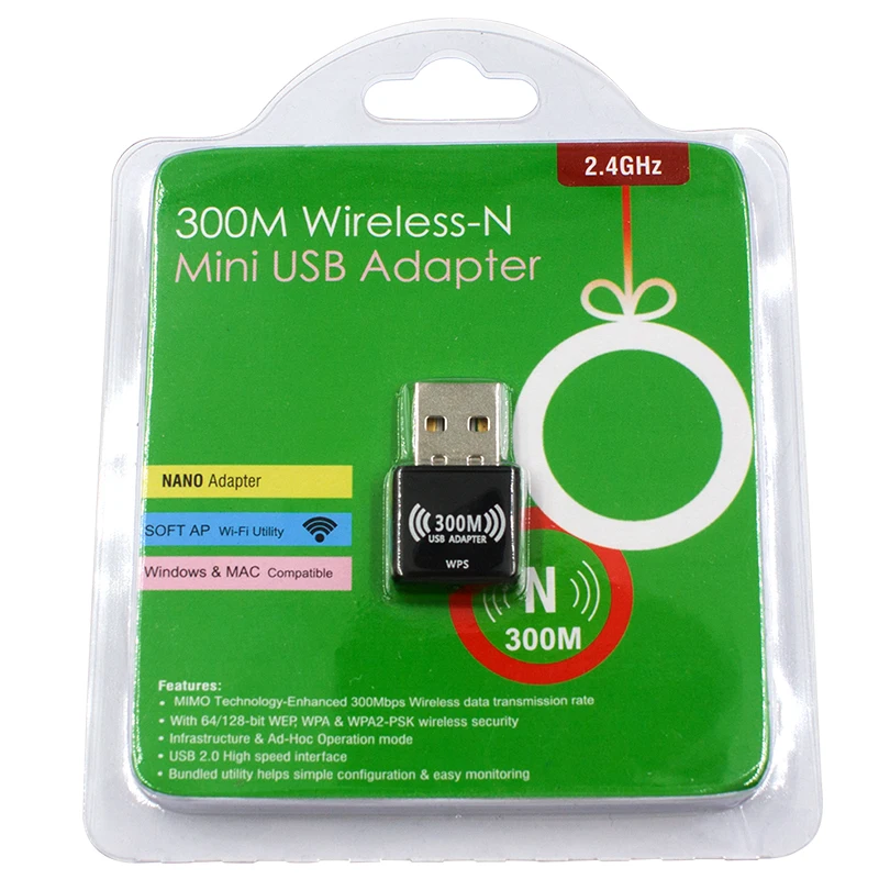 300mbps computer wifi adapter with blue-tooth for usb network adapter 802.11 outdoor network cards with external antenna