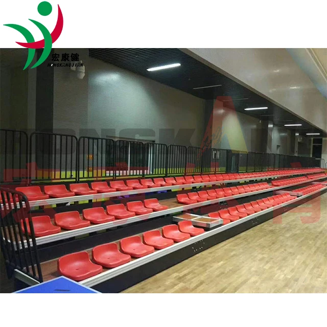 Telescopic Electric Grandstand Stadium Basketball Bleacher Retractable Seating