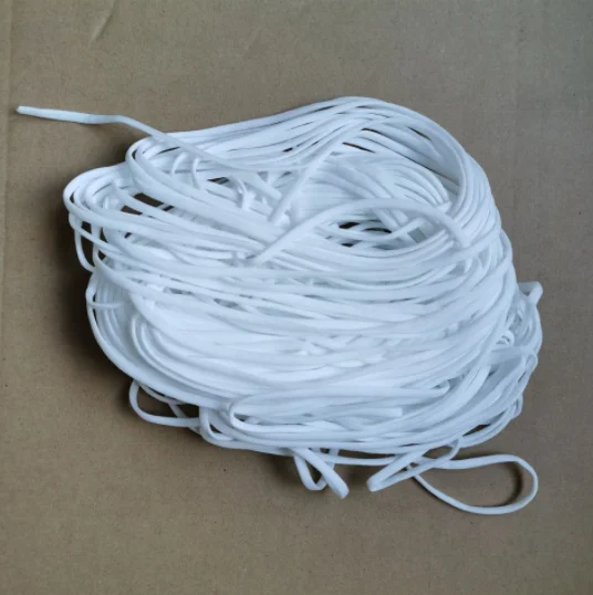 Disposable mask rope 5mm elastic mask with wholesale white elastic rope elastic hanging ear strap spot wholesale