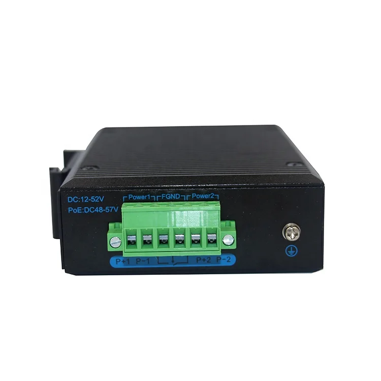 Factory  4-Port 10/100Base-TX +2-Port 100Base-FX Single Mode Single Fiber SC 20KM  Industrial Ethernet Switch