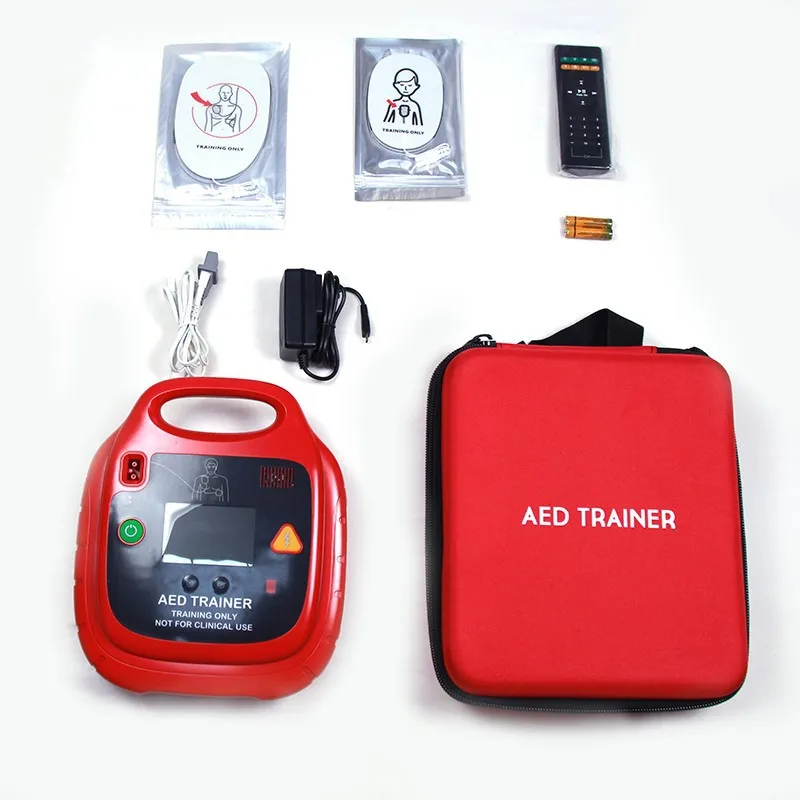 Language Automated External Defibrillator CPR training first aid emergency AED trainer machine