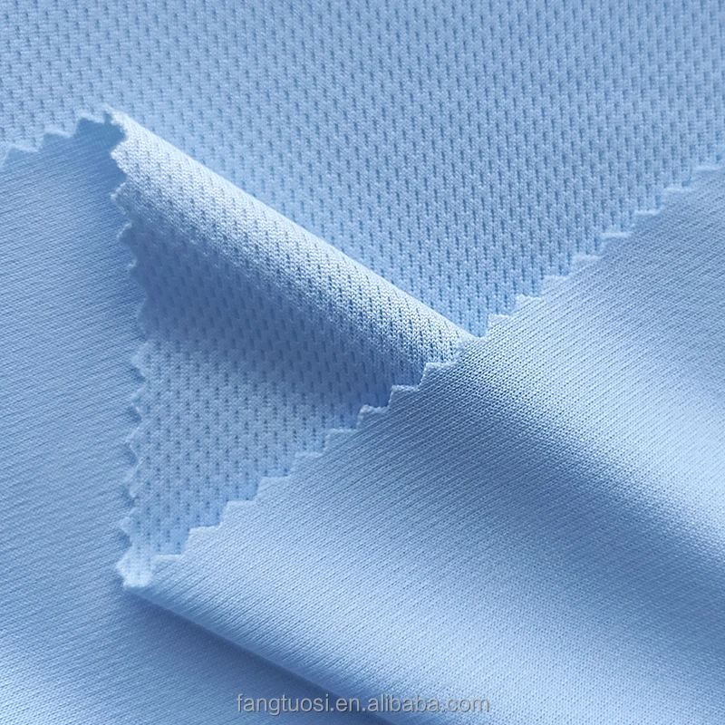 100% Polyester Bird Eye Mesh Sport Knit Fabric for Sublimation Printing