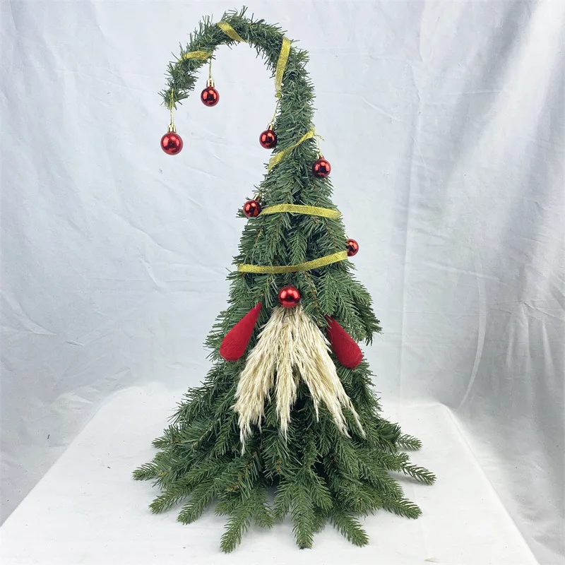 Christmas Mini PE Material Tree Decorations Cross Border Christmas Decoration European and American Holiday Dwarf Santa Claus