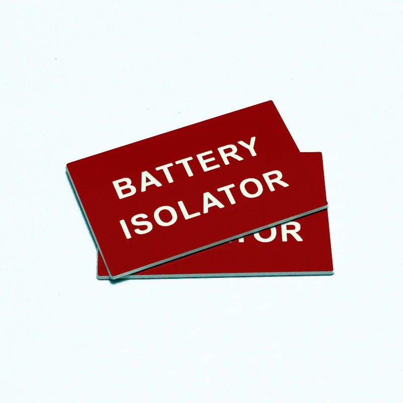 China Wholesale High Quality Engraved ABS  / Phenolic PV Solar Label Power System Tag