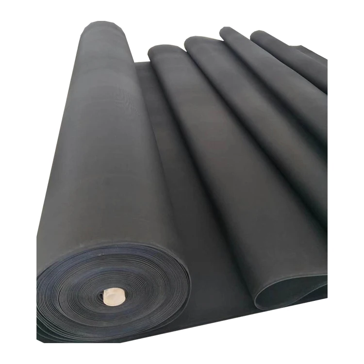 Black rubber EPDM waterproof roofing membrane