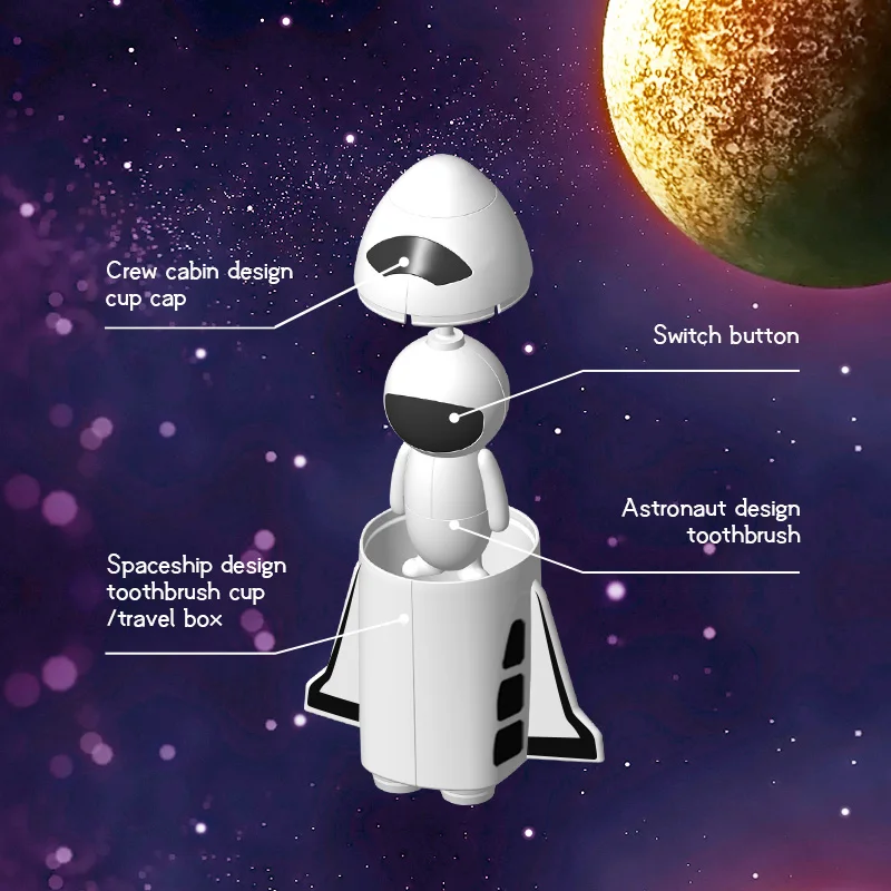 
Battery Motor Oral Head Portable Bamboo Holder China Sonic Toothbrush Electric 