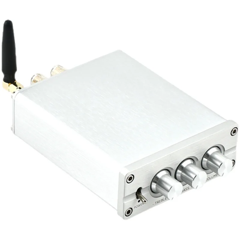 Home Outdoor Passive Speakers Stereo Audio Receiver Bluetooth Amp 50W*2 2.0 Channel Mini Hi-Fi Class D Integrated Amplifier
