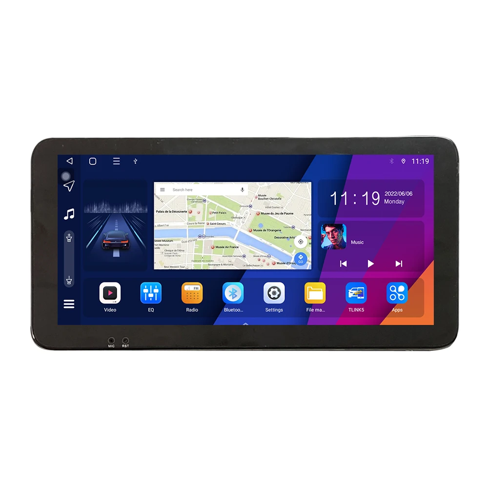 For HYUNDAI H1 2010 2011 2012-18 10.33 inch QLED Screen Headunit Device Double 2 Din Car Stereo GPS Navigation Android Car Radio