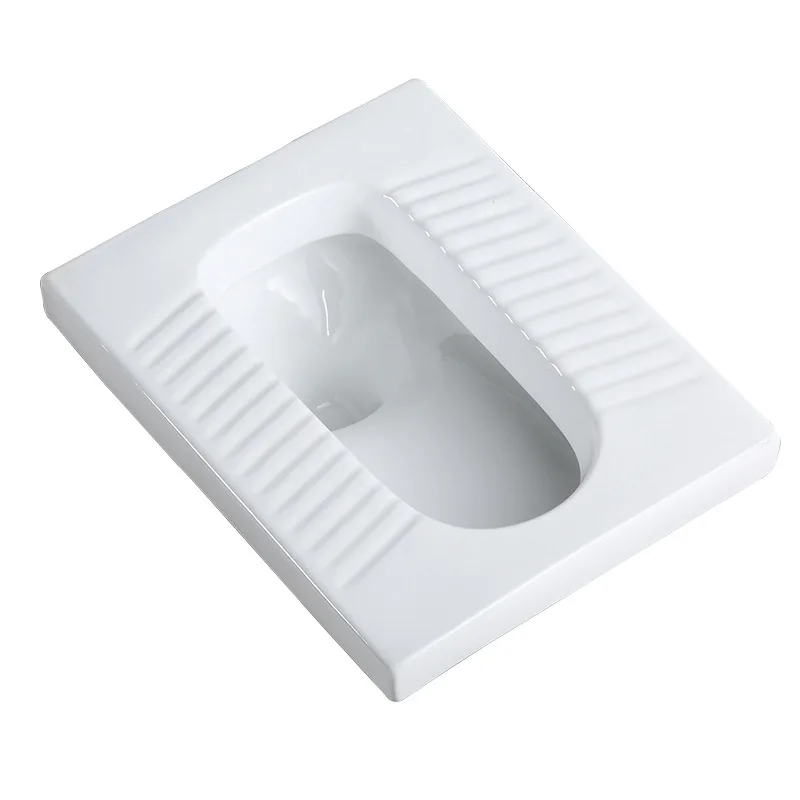 Bathroom Nanometer Glaze Ceramics Squatting WC Pan Antiskid Squat Toilet Pan