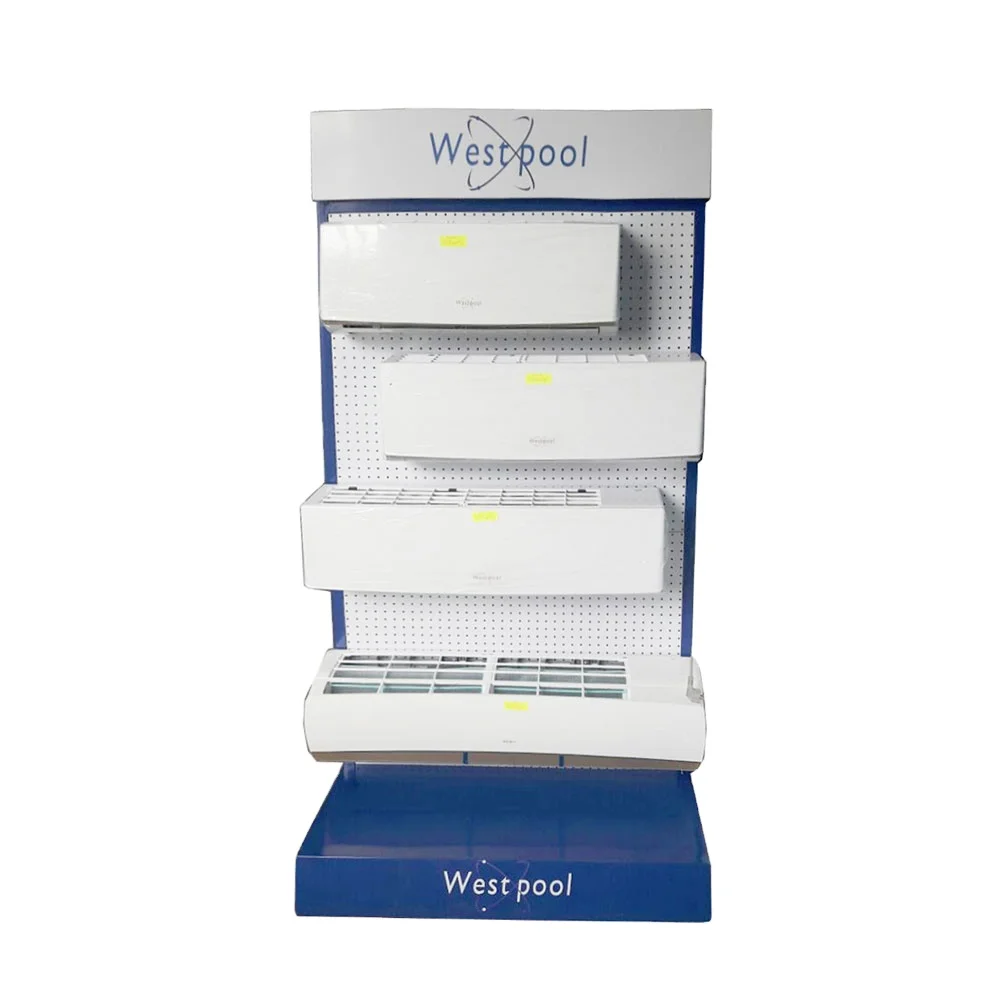 Metal heavy duty floor standing air conditioner display stand home appliance retail store display rack