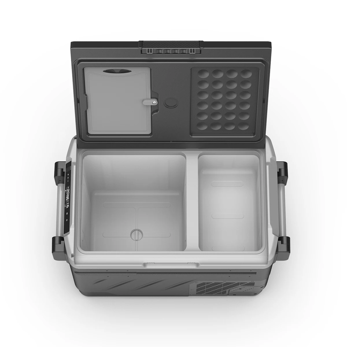 ZG61Alpicool compressor car fridge multi-function AC 100-240V DC 12V 24V dual zones portable camping refrigerator for car