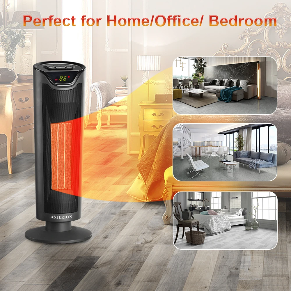 Лидер продаж, Графеновый портативный дешевый тепловой башенный вентилятор с защитой от перегрева, электрические обогреватели пространства для спальни