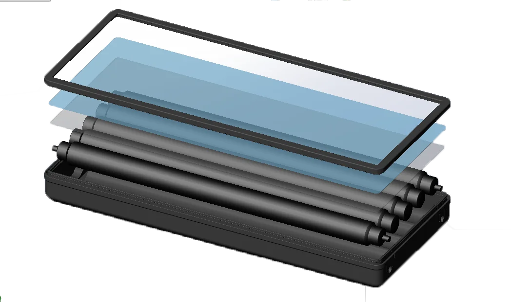 JIADELE 150W PV Calentador de agua solar geyser Tankless compact pressurized plate solar water heater plate solar panel heater