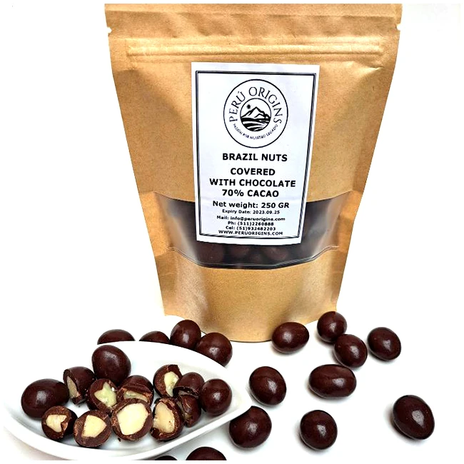 Excellent Quality Cheap Bulk Wholesale Golden Berries Organic Dark 70% Cacao Chocolate With Sugar Cane From Peru